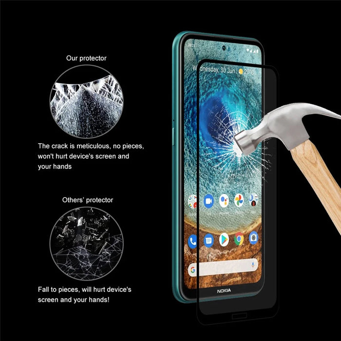 HAT PRINCE 0.26mm 9H 2.5D Full Screen Covering Full Glue Tempered Glass High Transparency Screen Protector for Nokia X10/X20 - 7