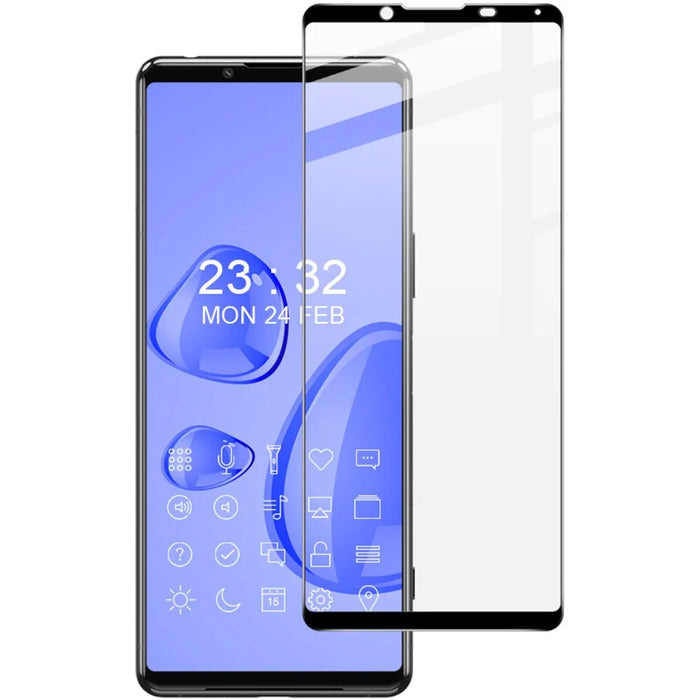 Full Coverage Abrasion Resistant Side Glue Tempered Glass Screen Film for Sony Xperia 5 III 5G - 1