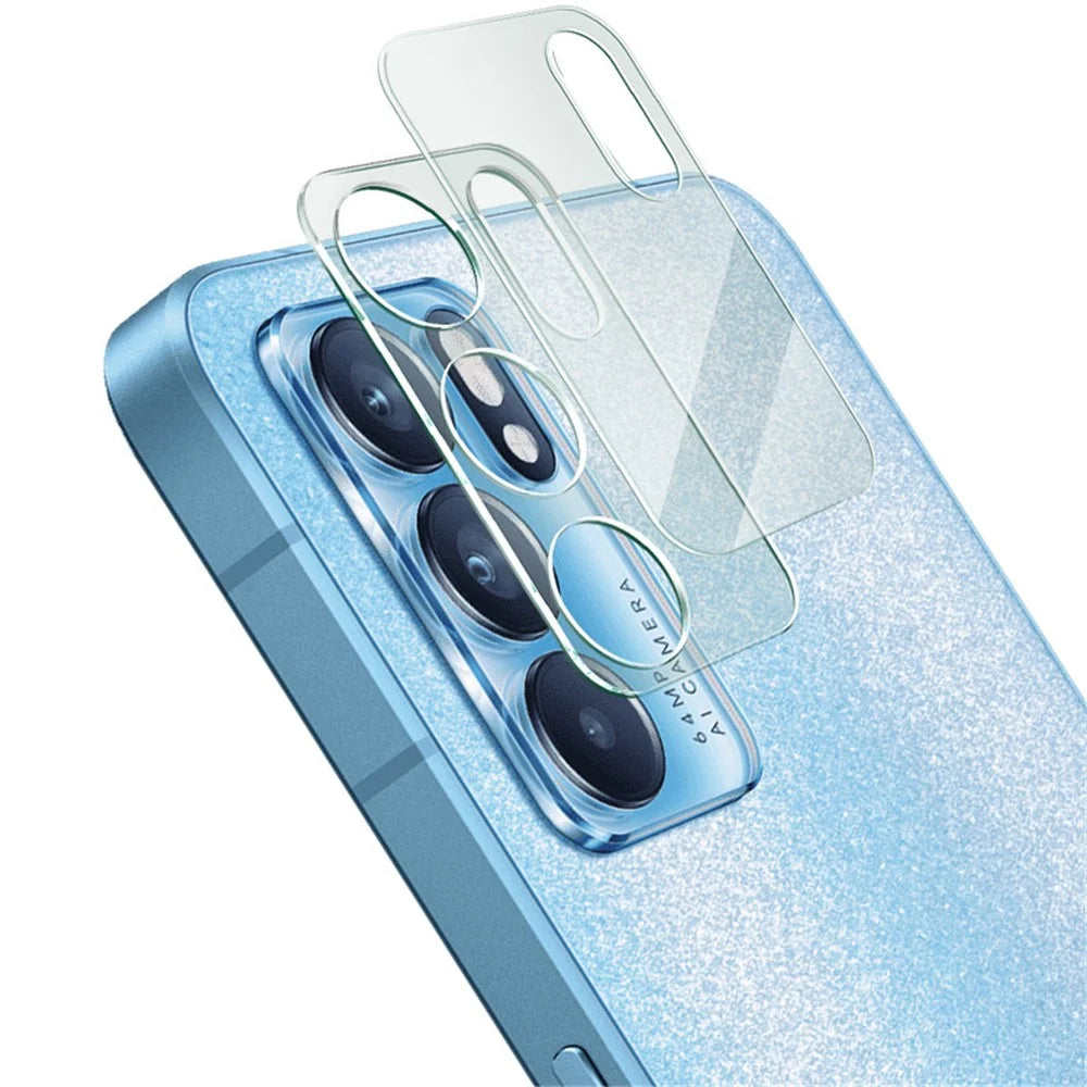 IMAK High Definition Tempered Glass Anti-Scratch Camera Lens Film + Acrylic Lens Cap for Oppo Reno6 5G - 1