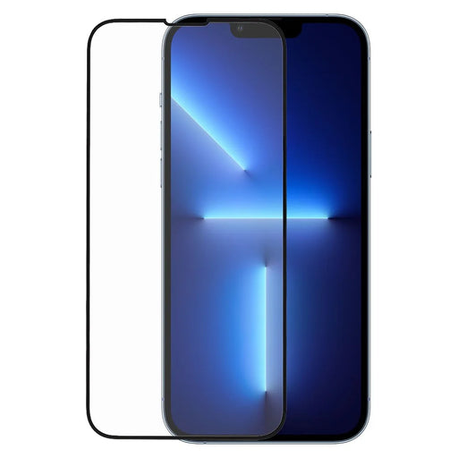 RURIHAI for iPhone 13 / 13 Pro / 14 Full Glue Full Size Solid Defense Tempered Glass Screen Protector 9H 0.26mm 2.5D Arc Film - 1