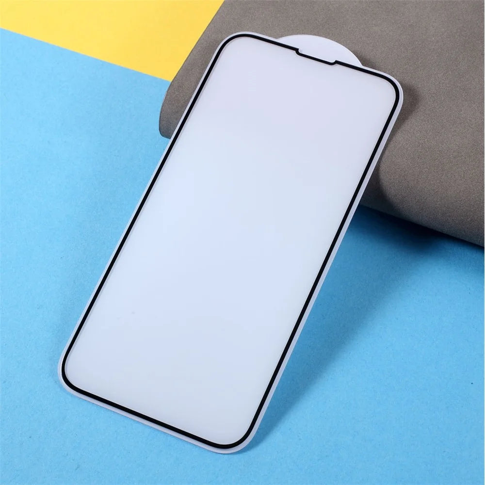 RURIHAI for iPhone 13 / 13 Pro / 14 Full Glue Full Size Solid Defense Tempered Glass Screen Protector 9H 0.26mm 2.5D Arc Film - 3