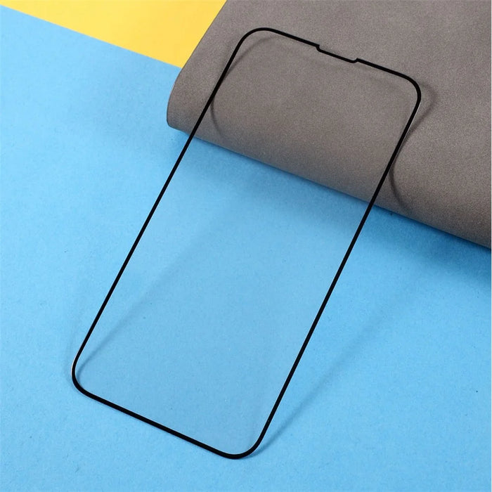 RURIHAI for iPhone 13 / 13 Pro / 14 Full Glue Full Size Solid Defense Tempered Glass Screen Protector 9H 0.26mm 2.5D Arc Film - 4