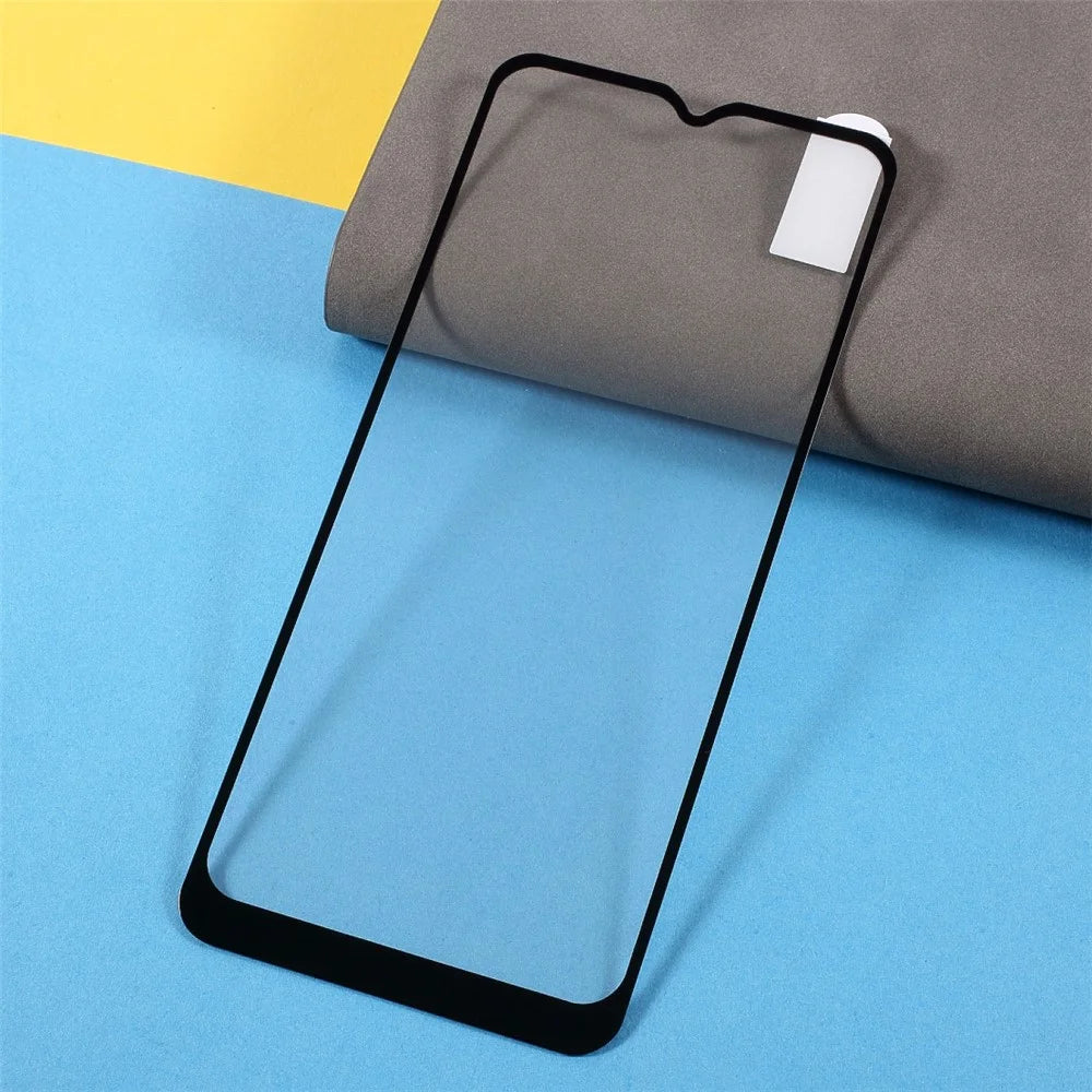 Silk Print Full Screen Coverage Anti-Explosion Full Glue Tempered Glass Protector Film for Samsung Galaxy A03s (164.2mm) - 3