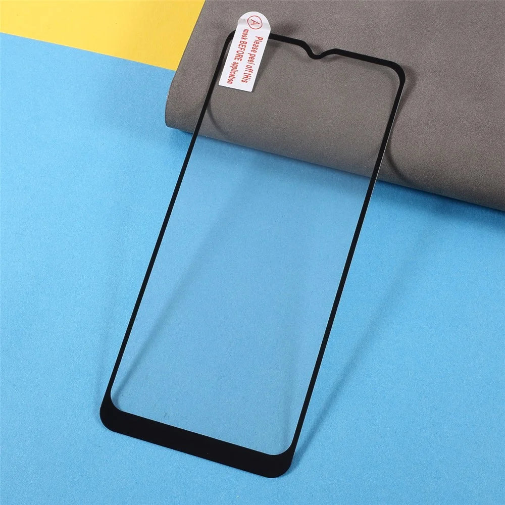 Silk Print Full Screen Coverage Anti-Explosion Full Glue Tempered Glass Protector Film for Samsung Galaxy A03s (164.2mm) - 6