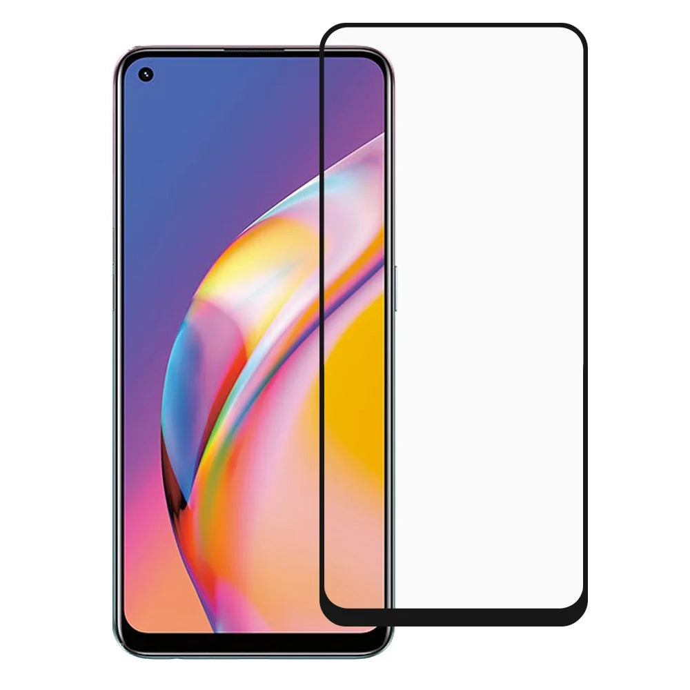 Anti-Scratch Full Glue Silk Print Full Screen Coverage Tempered Glass Protector Film for Oppo A94/F19 Pro - 1