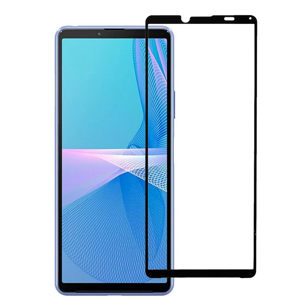 Full Glue Silk Print Full Screen Coverage Anti-Scratch Tempered Glass Protector Film for Sony Xperia 10 III 5G - 1