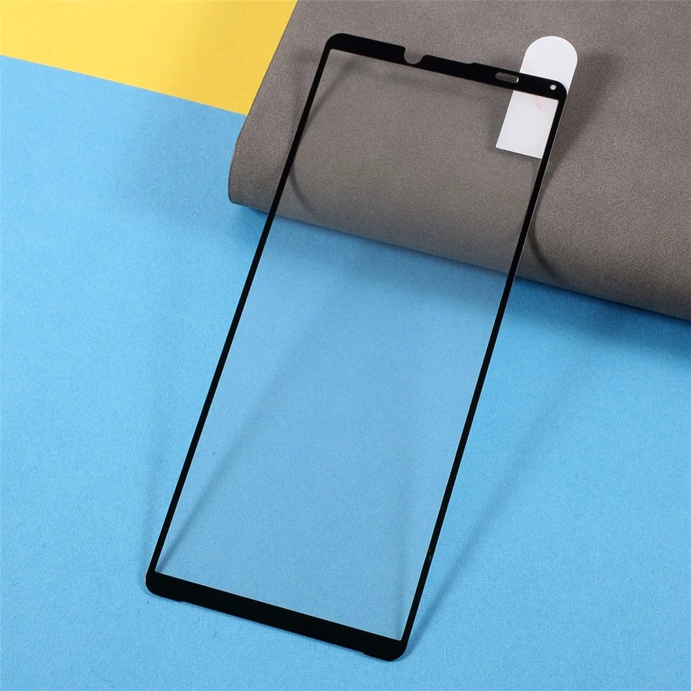 Full Glue Silk Print Full Screen Coverage Anti-Scratch Tempered Glass Protector Film for Sony Xperia 10 III 5G - 3