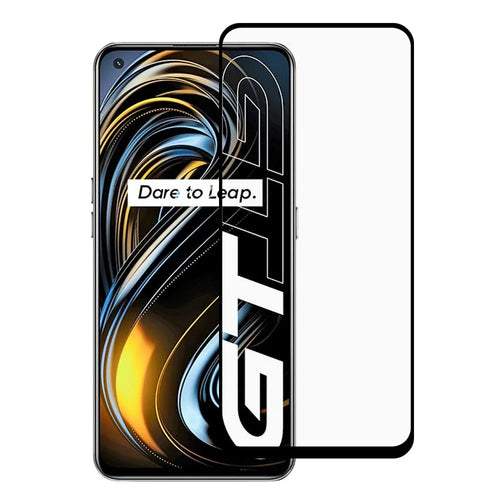 Full Coverage Full Glue Silk Print Anti-Scratch Tempered Glass Screen Protector Film for Realme GT 5G - 1