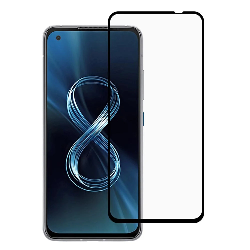 Full Glue Anti-Scratch Silk Print Tempered Glass Full Screen Coverage Protector Film for Asus Zenfone 8 - 1