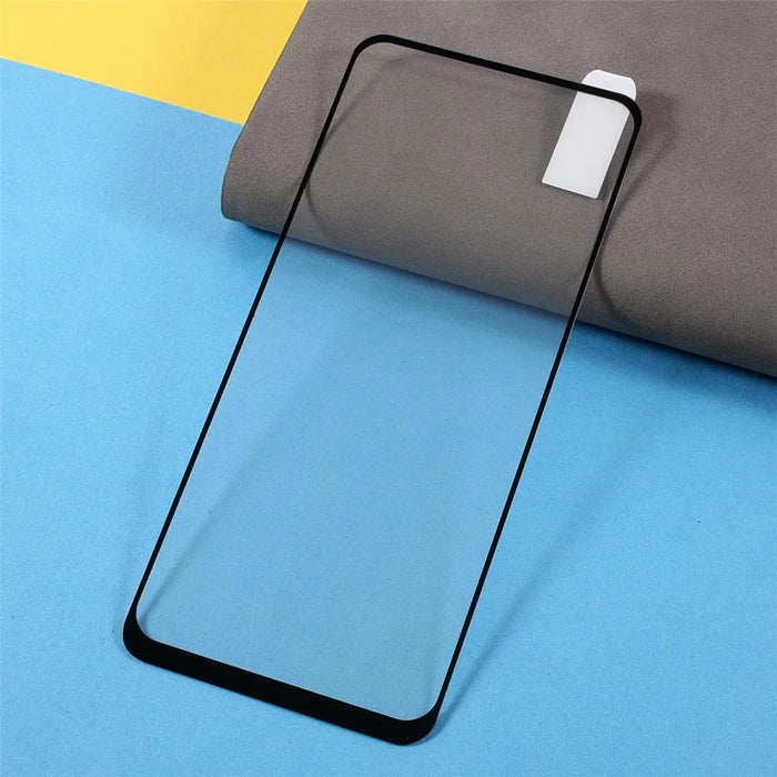Full Coverage Anti-Scratch Silk Print Tempered Glass Full Glue Screen Protector Film for Oppo A74 5G - 3