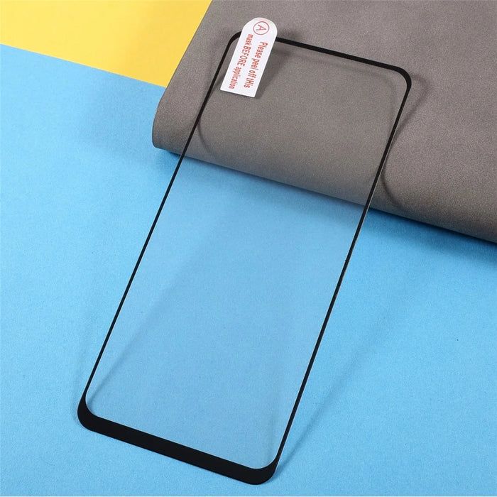 Full Coverage Anti-Scratch Silk Print Tempered Glass Full Glue Screen Protector Film for Oppo A74 5G - 6