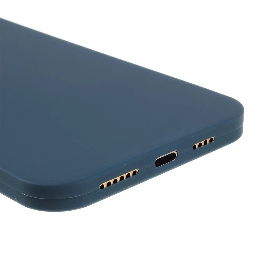 RURIHAI Full Body Protection PC Back Case with Tempered Glass Screen Protector for iPhone 12 Pro Max 6.7 inch - Blue - 5