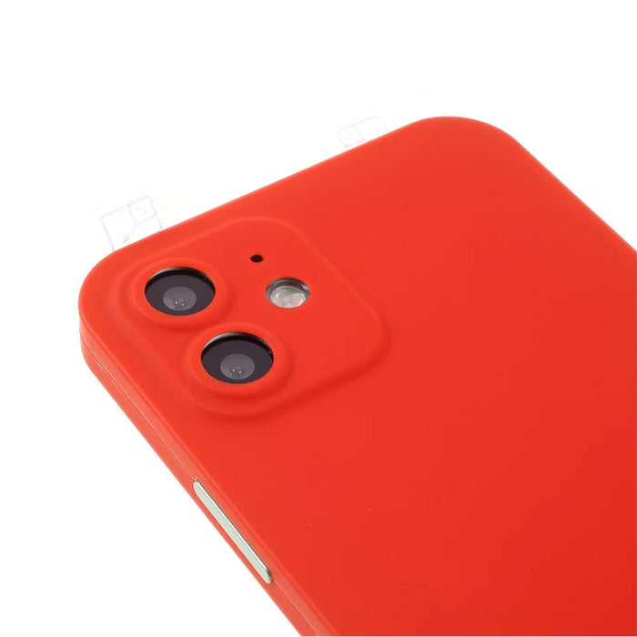 RURIHAI Full-Body Cell Phone Shell Cover Case Built-in Screen Protector for iPhone 12 mini 5.4 inch - Red - 6