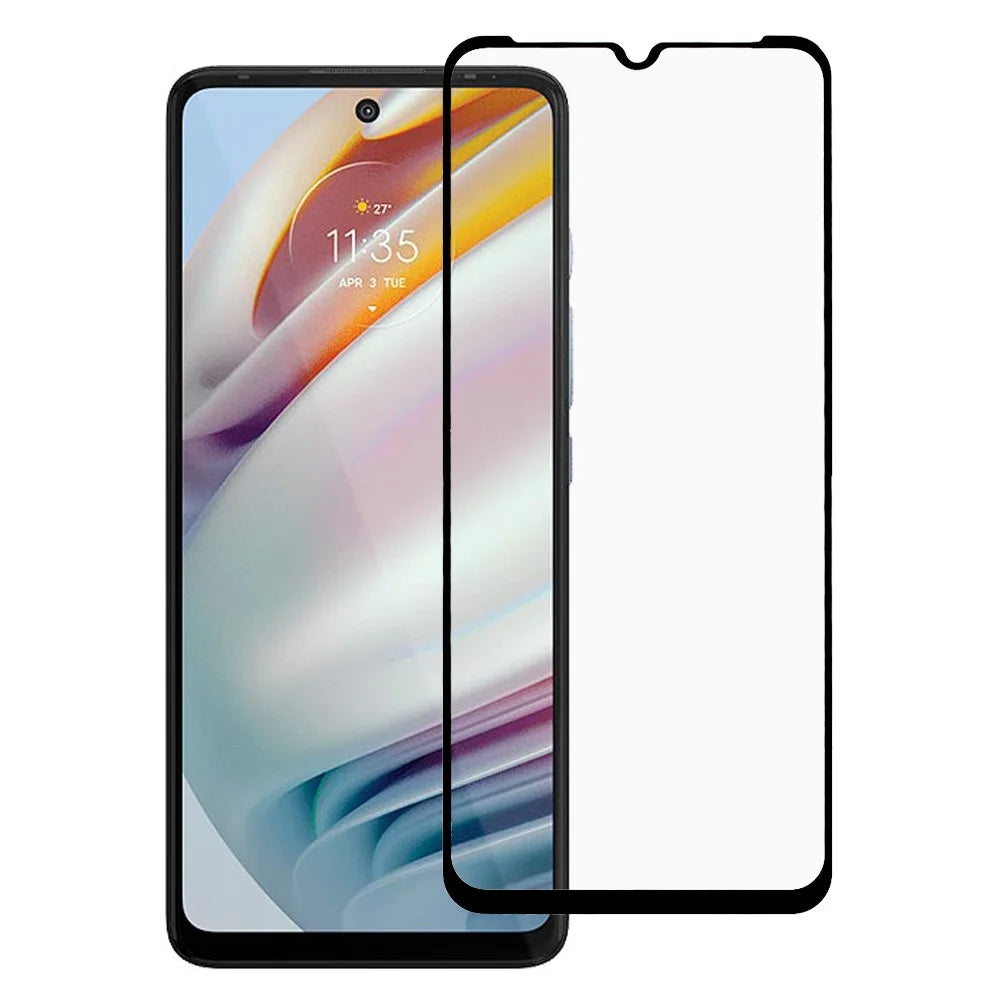 RURIHAI Solid Defense Secondary Hardening Tempered Glass Ultra Thin 0.26mm Full Glue 2.5D Screen Protector for Motorola Moto G20 - 1