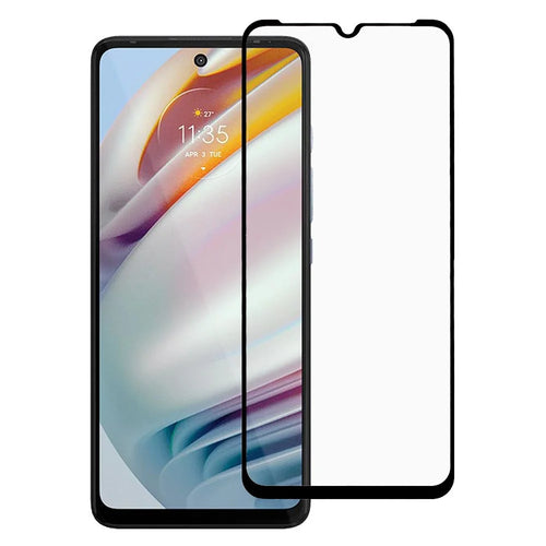 RURIHAI Solid Defense Secondary Hardening Tempered Glass Ultra Thin 0.26mm Full Glue 2.5D Screen Protector for Motorola Moto G20 - 1