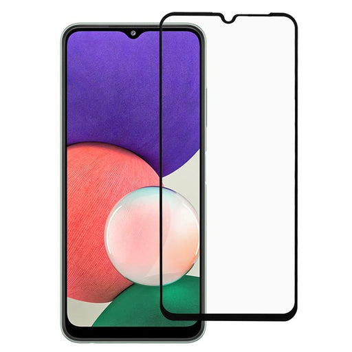 RURIHAI Full Glue 0.26mm 2.5D Secondary Hardening Tempered Glass Screen Protector for Samsung Galaxy A22 5G (US Version) - 1