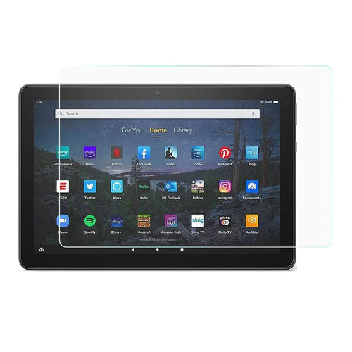 0.3mm Arc Edges Tempered Glass Protector Full Screen Coverage Shield Film for Amazon Fire HD 10 Plus (2021) - 1