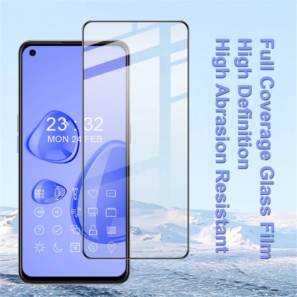 IMAK Pro+ Series Full Glue Well-Protected Complete Covering Tempered Glass Screen Film for Oppo Reno6 5G - 3
