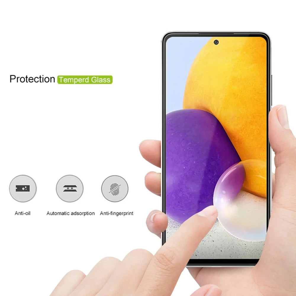 MOCOLO 2.5D Full Glue Tempered Glass High Transparency Screen Film for Samsung Galaxy A72 4G/5G - 6