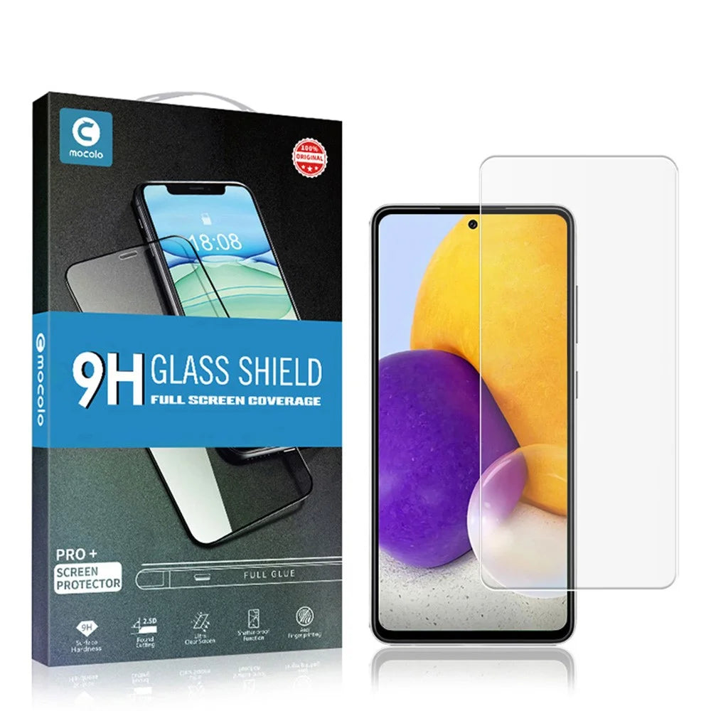 MOCOLO 2.5D Full Glue Tempered Glass High Transparency Screen Film for Samsung Galaxy A72 4G/5G - 7