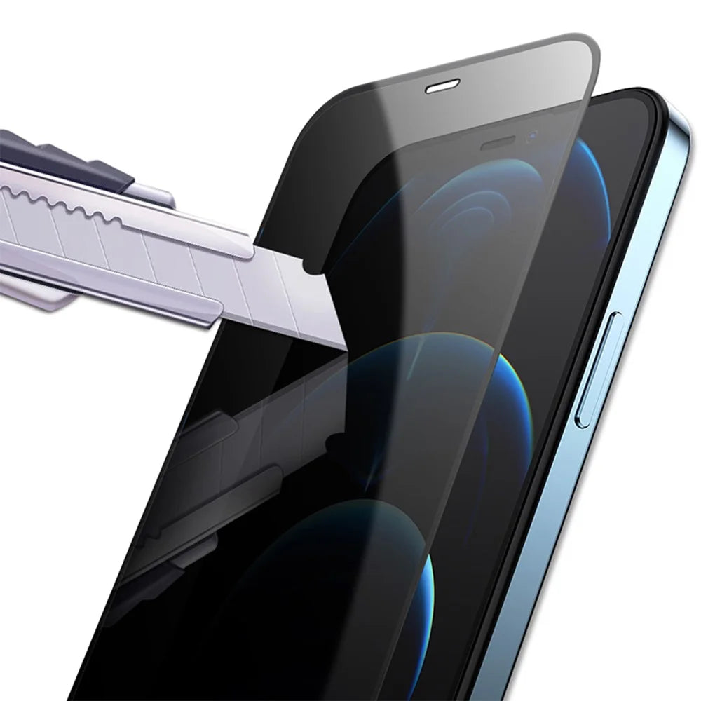 MOCOLO Full Glue Anti-peep Full Screen Coverage Silk Printing Tempered Glass Screen Protector Film for iPhone 12 6.1 inch/12 Pro 6.1 inch - 3