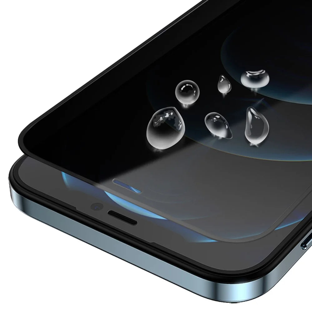 MOCOLO Full Glue Anti-peep Full Screen Coverage Silk Printing Tempered Glass Screen Protector Film for iPhone 12 6.1 inch/12 Pro 6.1 inch - 5