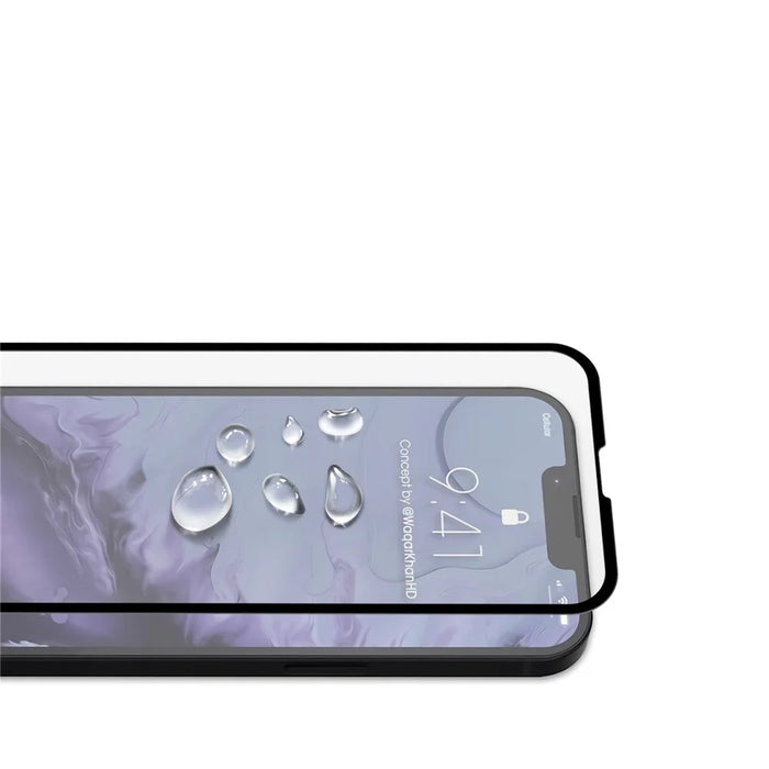 AMORUS 3D Curved Full Glue Full Screen Coverage Protector Tempered Glass Film for iPhone 13 mini 5.4 inch - Black - 5