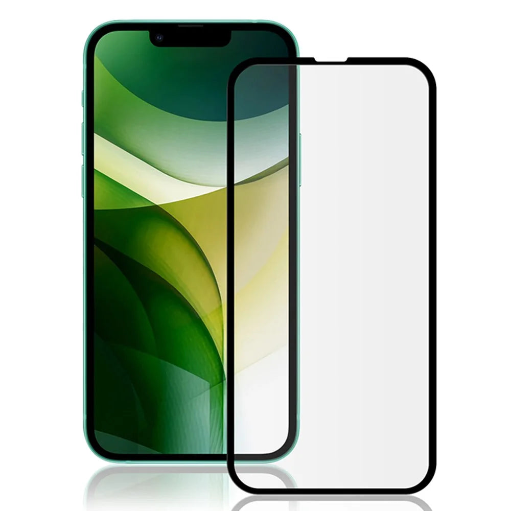 MOCOLO 3D Curved Tempered Glass Screen Protector for iPhone 13 Pro Max / 14 Plus, Clear Full Cover Full Glue Anti-explosion Film - Black - 1