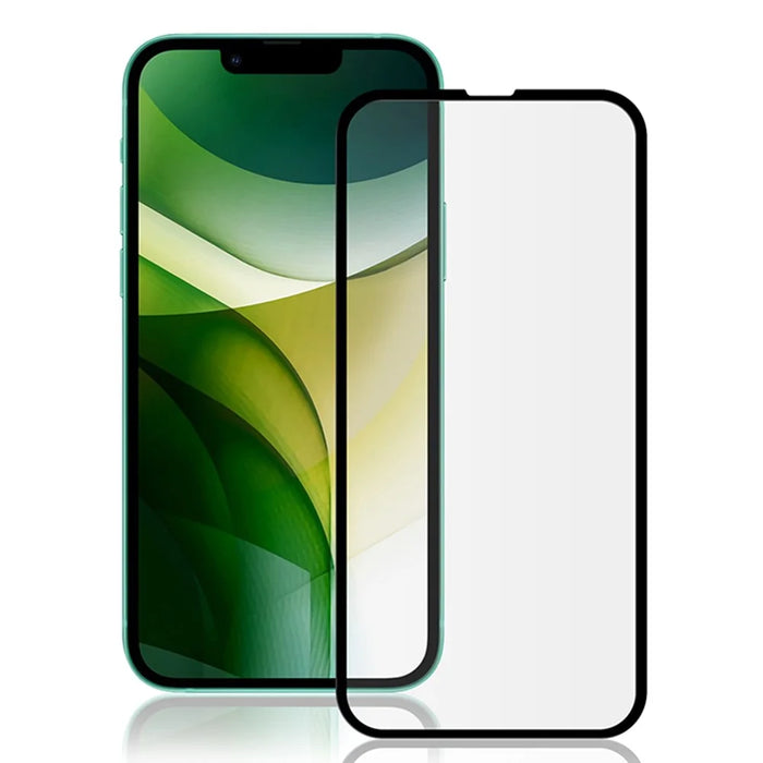 MOCOLO HD 9H Full Screen Coverage Silk Print Tempered Glass Full Glue Protector for iPhone 13 Pro Max / 14 Plus - Black - 1
