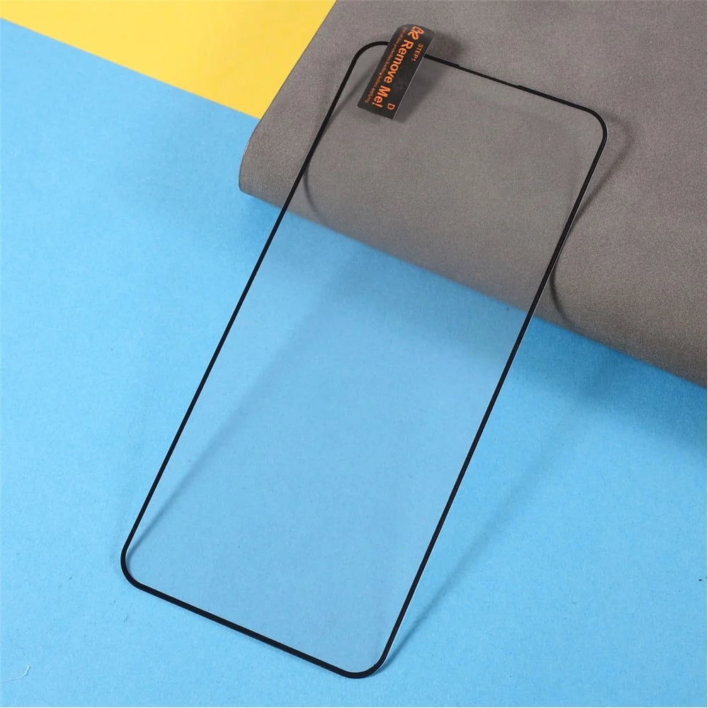 Full Glue Silk Printing Tempered Glass Anti-Burst Full Screen Coverage Protector for Oppo Reno6 5G - 6
