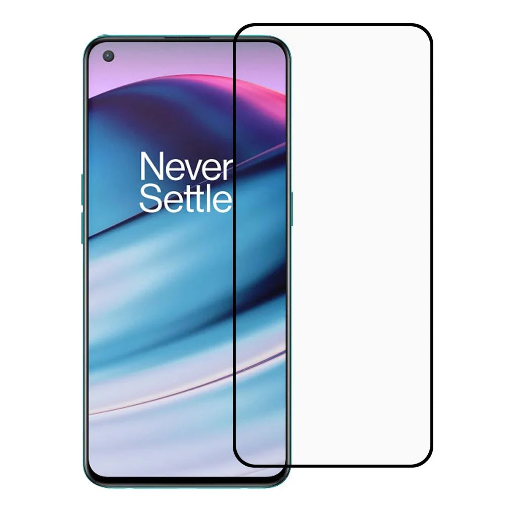 Full Screen Coverage Shatter-proof Silk Printing Tempered Glass Full Glue Protector for OnePlus Nord CE 5G - 1