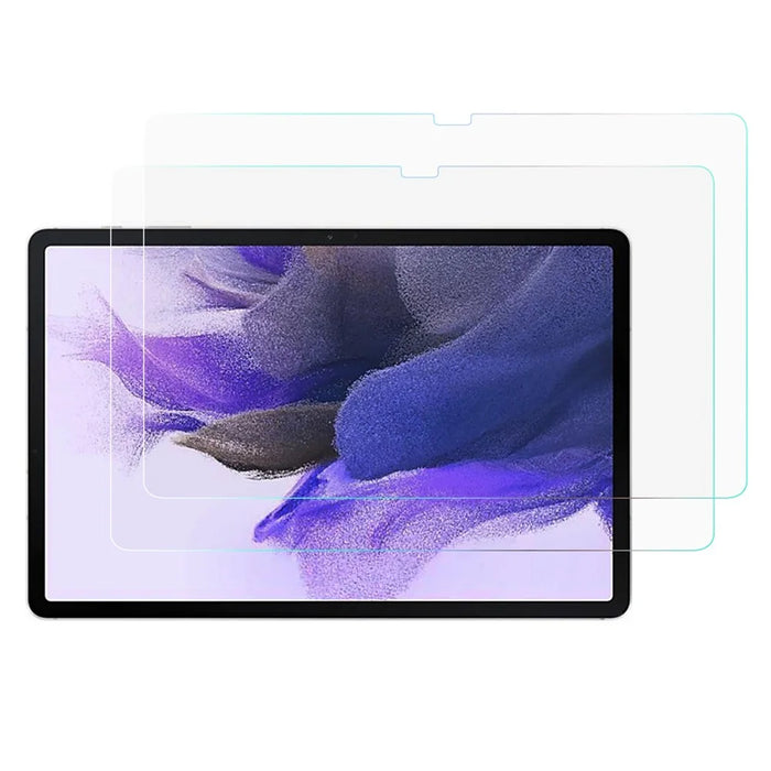 2pcs Straight Edge Explosion-proof Tempered Glass Screen Protector Film Guard for Samsung Galaxy Tab S9+ / S8+ / S7 FE - 1