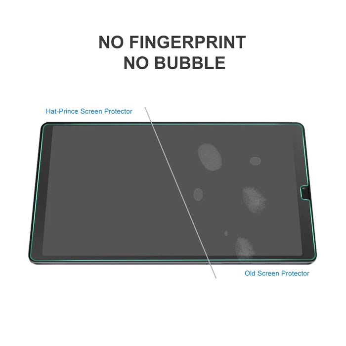 HAT PRINCE Full Screen Coverage 0.33mm 9H 2.5D Tempered Glass Full Glue Screen Protector Film for Samsung Galaxy Tab A7 Lite 8.7-inch SM-T220 (Wi-Fi)/SM-T225 - 2