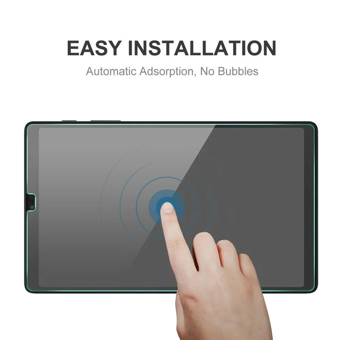 HAT PRINCE Full Screen Coverage 0.33mm 9H 2.5D Tempered Glass Full Glue Screen Protector Film for Samsung Galaxy Tab A7 Lite 8.7-inch SM-T220 (Wi-Fi)/SM-T225 - 5