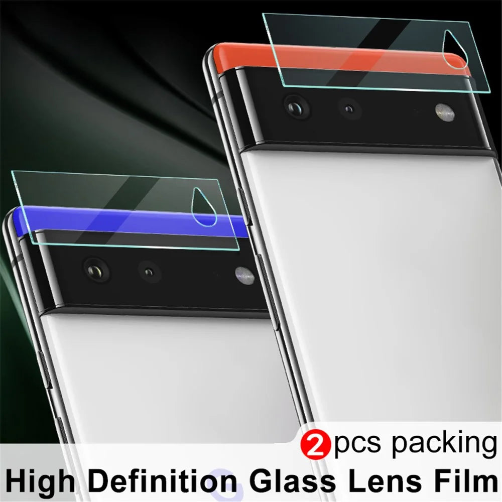 2Pcs/Pack IMAK High Definition Camera Lens Tempered Glass Film Protector for Google Pixel 6 - 4