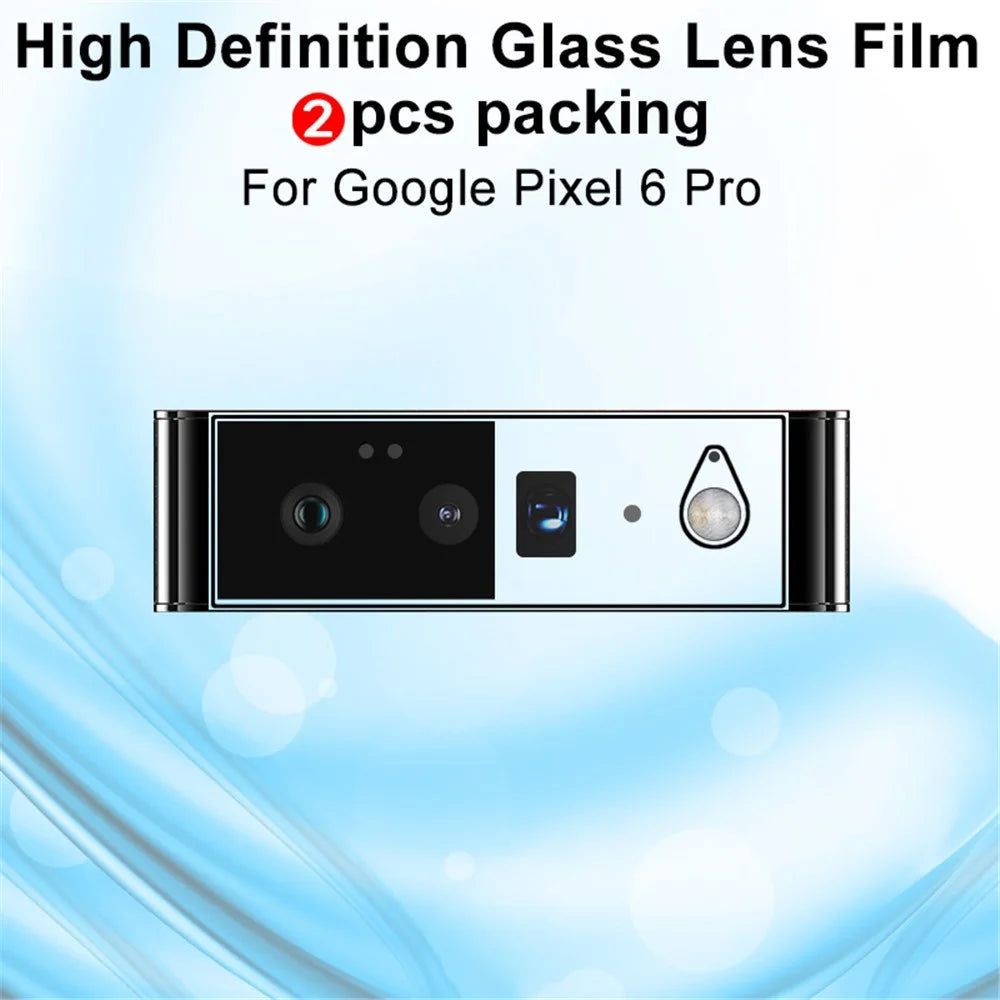 2Pcs/Pack IMAK High Definition Anti-scratch Camera Lens Tempered Glass Protective Film for Google Pixel 6 Pro - 2