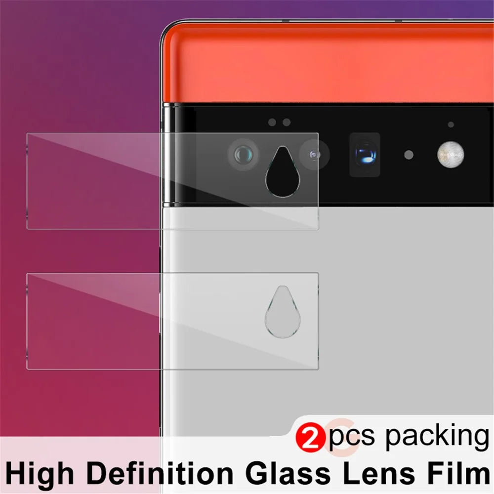 2Pcs/Pack IMAK High Definition Anti-scratch Camera Lens Tempered Glass Protective Film for Google Pixel 6 Pro - 6