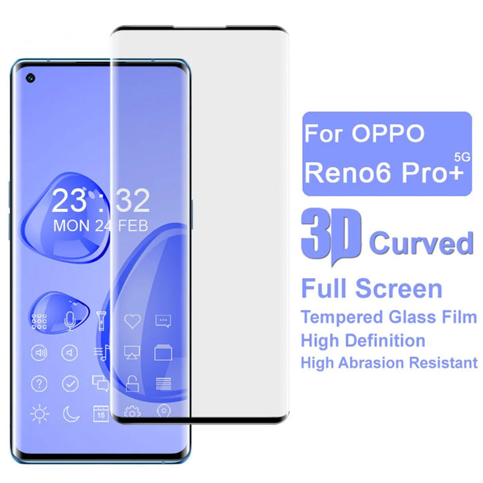 IMAK 3D Curved Full Screen HD Tempered Glass Screen Protector for Oppo Reno6 Pro+ 5G/Pro 5G (Snapdragon) - 2