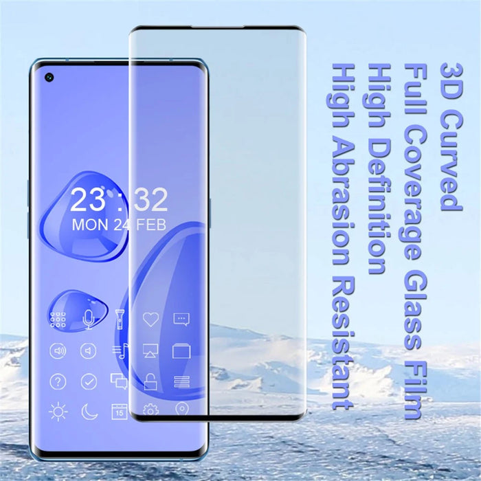 IMAK 3D Curved Full Screen HD Tempered Glass Screen Protector for Oppo Reno6 Pro+ 5G/Pro 5G (Snapdragon) - 4