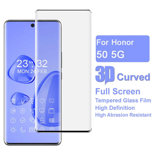 IMAK Anti-scratch 3D Curved Tempered Glass Screen Protector Full Covering Film for Honor 50 - 2