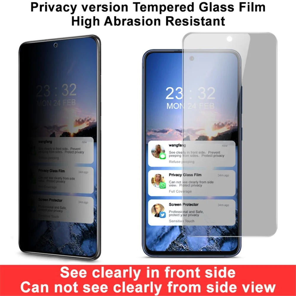 IMAK 9H Hardness Mirror Touch Anti-Peep Tempered Glass Film Protector for Samsung Galaxy S21 FE - 4