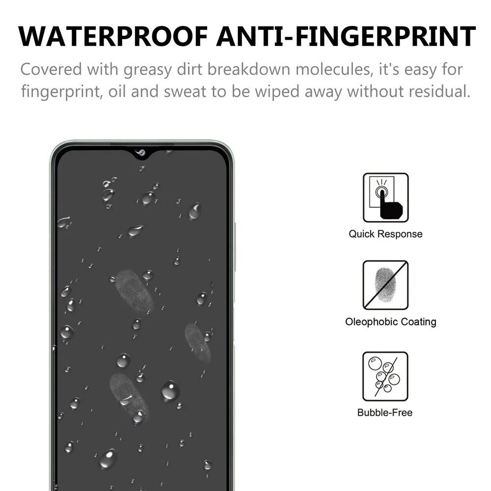 Ultra Clear Anti-Explosion Tempered Glass Film Black Edges Full Glue Full Covering Screen Protector for Samsung Galaxy A22 5G (EU Version) - 4