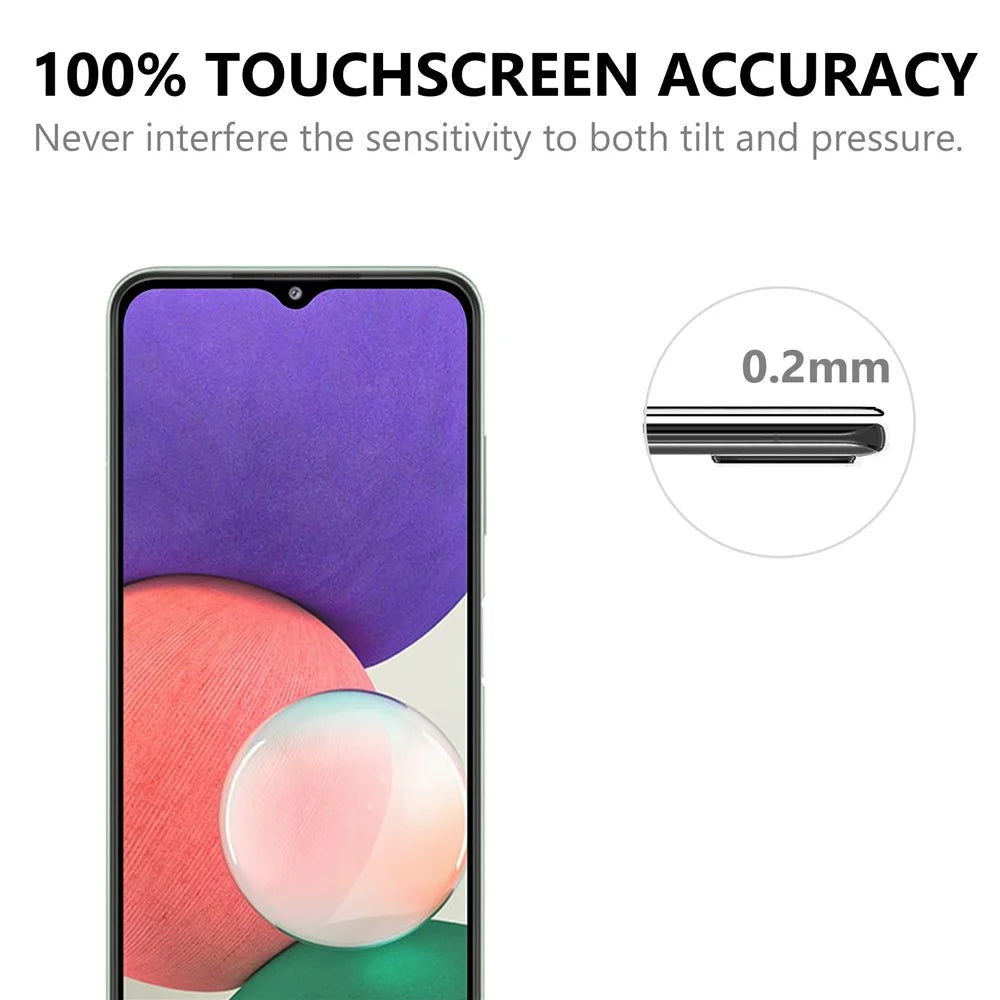 Ultra Clear Anti-Explosion Tempered Glass Film Black Edges Full Glue Full Covering Screen Protector for Samsung Galaxy A22 5G (EU Version) - 6