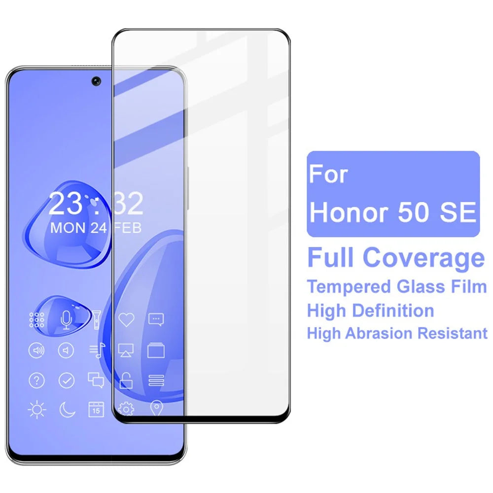 IMAK Pro+ Series  for Honor 50 SE 5G Case Friendly Full Glue Film 9H Hardness Anti-Scratch Tempered Glass Screen Protector - 2