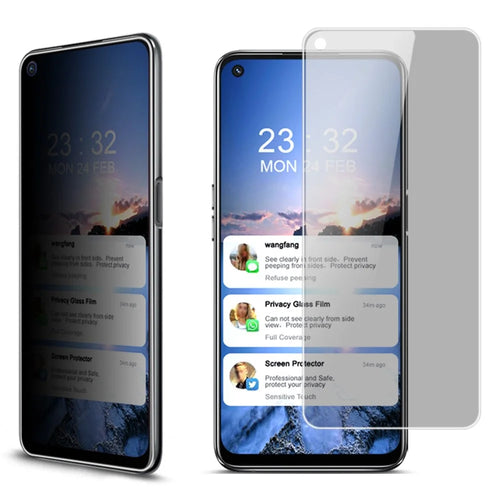 IMAK for Oppo A74 5G / A54 5G / 4G 9H Anti-Spy Anti-Peep Screen Protector Shatterproof Bubble Free Film - 1