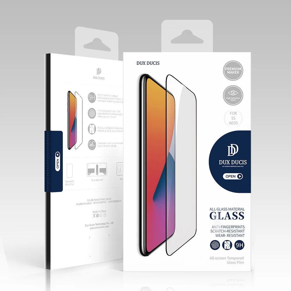 DUX DUCIS For Samsung Galaxy A02s / A03s (166.5mm) Full Screen Protector 2.5D Flat Screen Medium Alumina Glass HD Clear Film - 7