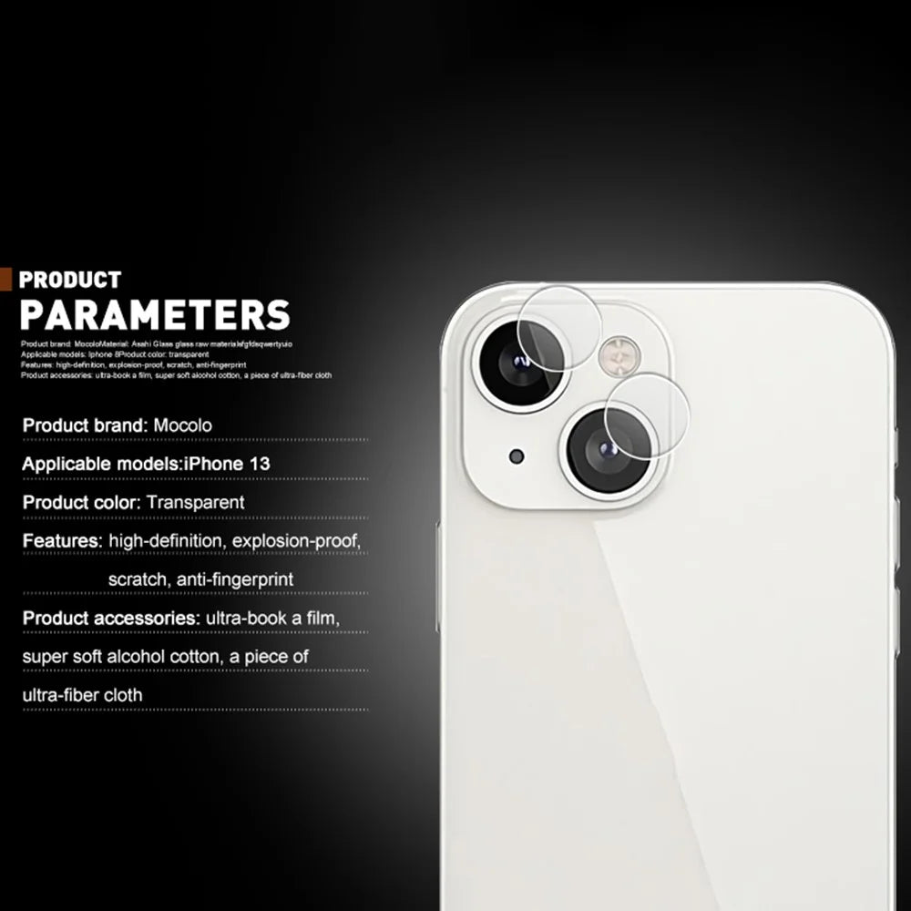 MOCOLO Ultra Clear Tempered Glass Anti-Scratch Camera Lens Protector Film for iPhone 13 mini 5.4 inch - 3