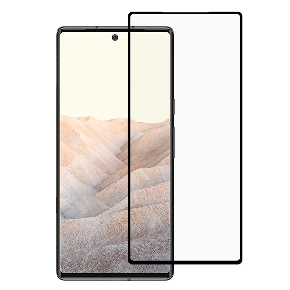 Silk Printing Full Glue Full Screen Coverage Tempered Glass Screen Protector for Google Pixel 6 - 1
