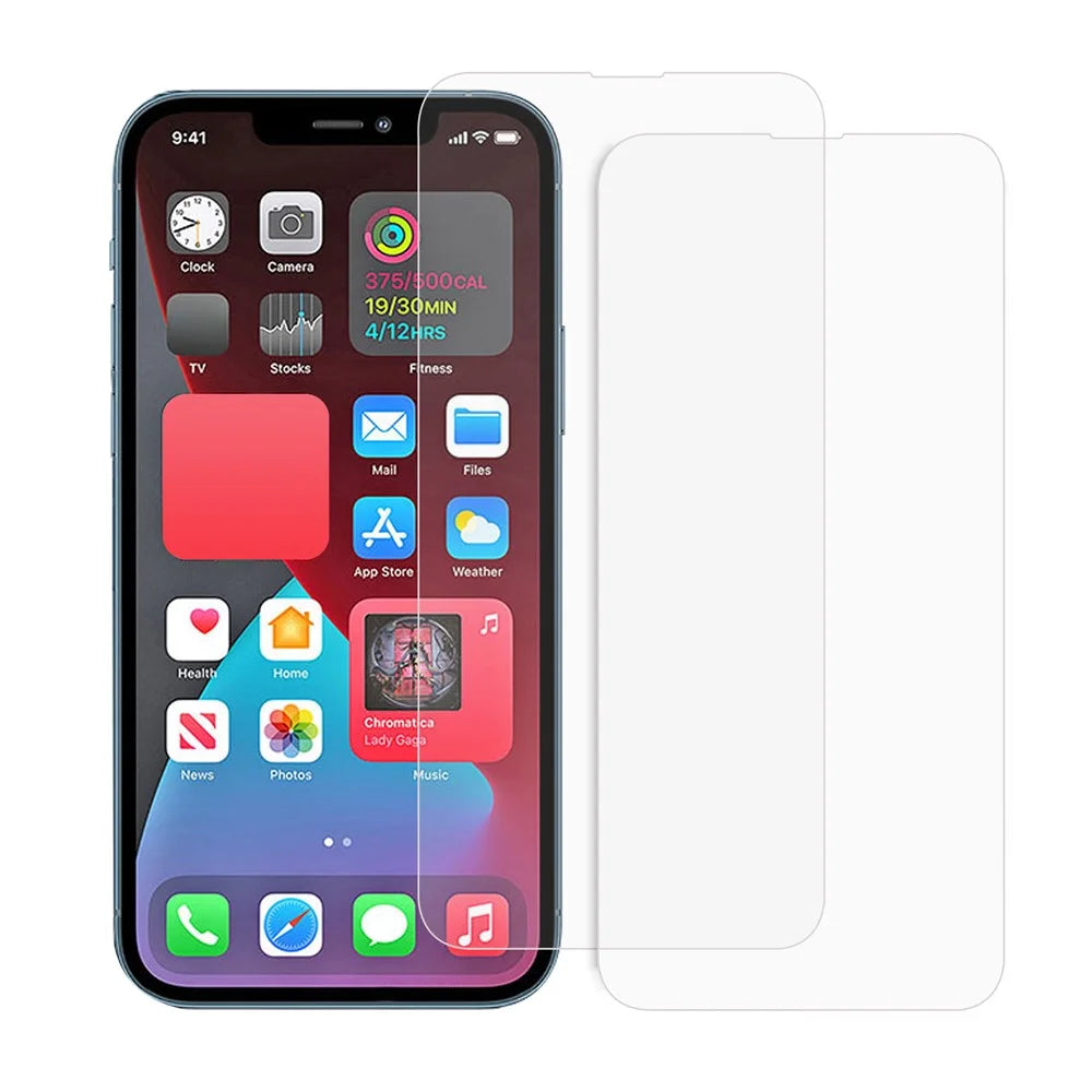 For iPhone 13 Pro / iPhone 13 6.1-inch 2Pcs 9H Hardness Ultra-thin Clear 2.5D Tempered Glass Screen Protector - 1