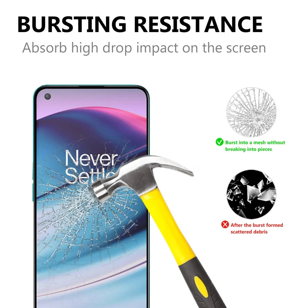 Full Screen Covering Full Glue Black Edges Ultra Clear Tempered Glass Screen Film for OnePlus Nord CE 5G - 2